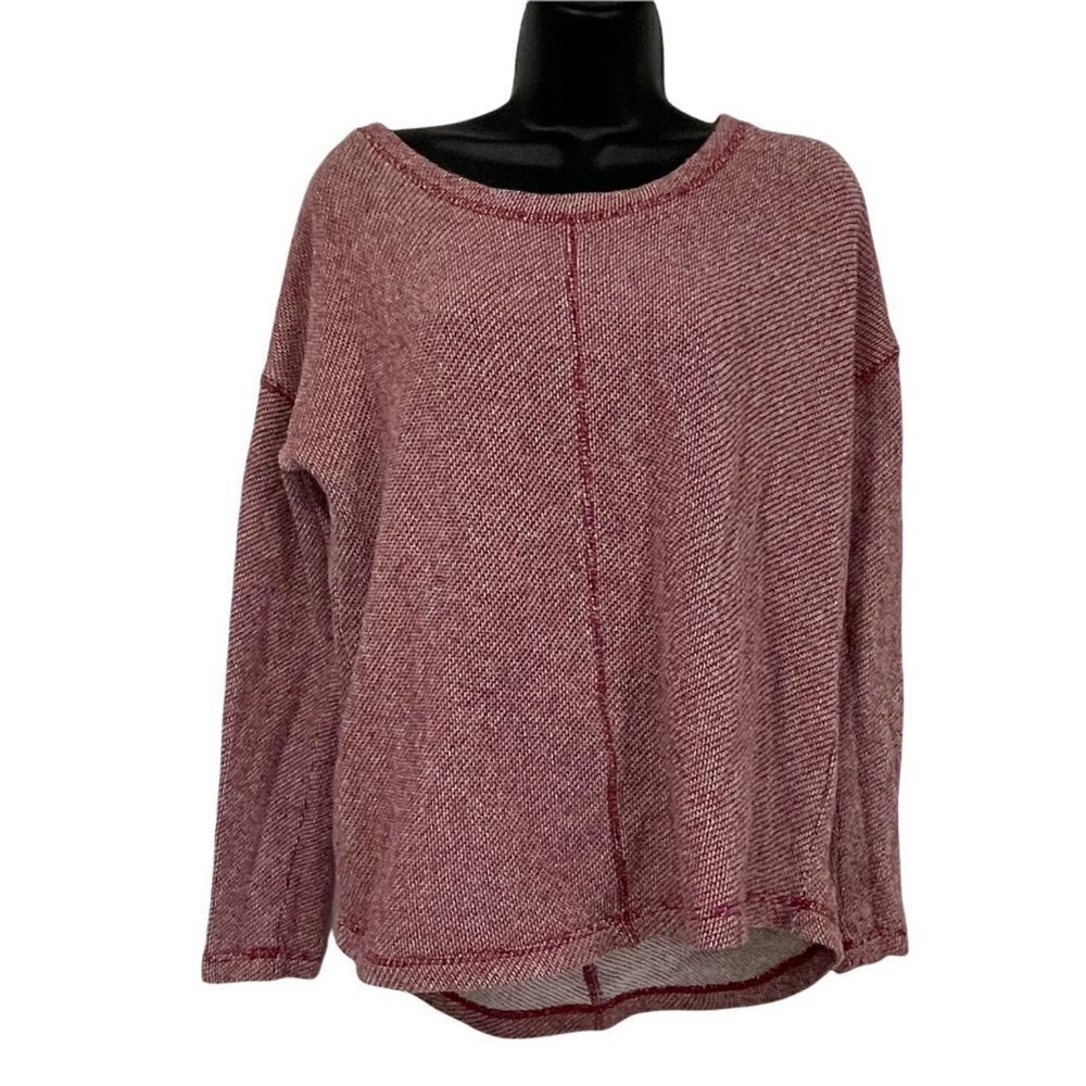 Old Navy Sweater Red White Womens Petite Small